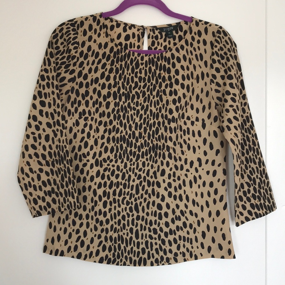 J. Crew leopard / cheetah blouse